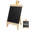 FUNOMOCYA Portable Letter Board Wooden Blackboard Stand for Wedding Kitchen