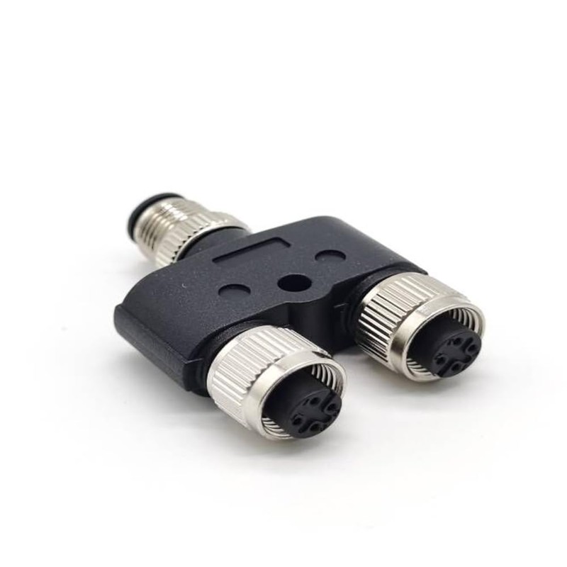 Elecbee M12 Y Connector 4 Pin Male to Female A