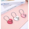 3 Pack Cute Locker Lock, Combination Locks Heart Shape Gym