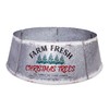 Hallops Galvanized Christmas Tree Collar - Large to Small Christmas