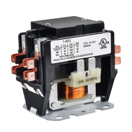 BOJACK 2 Poles FLA 40 Amp Coil 24 VAC Air Conditioner Condenser Compressor Contactor AC Definite Purpose Contactor