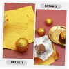 KICHOUSE 200pcs Candy Foil Wrappers Reusable Aluminum Foil Sheets Sealing