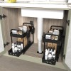 Botion 2 Pack Double-Layer Under Sink Organizer for Efficiently Utilizing
