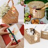 30Pcs 3.5" Wooden Easter Ornaments to Paint Spring Decoration Happy