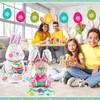 Cinnvoice 4 Pcs Large Size Easter Balloons Bunny Rabbit Chicken