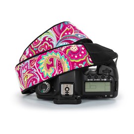 Hot Pink Paisley Camera Strap