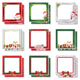 18 Pieces Christmas Sticky Notes Christmas Design Self-Adhesive Note Pads Winter Sticky Memo Notes for School Office Home Supplies Students Teachers Presents