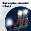 Nowkont Pack-2 Car 9005 LED Fog Light Bulb, 1500LM 3030-12SMD