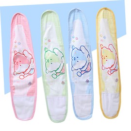 Levemolo 4pcs Navel Band Pregnancy Support Cartoon Umbilical Cord Protect Belly Band for Newborns Random Color