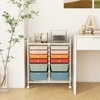 SILKYDRY 12 Drawer Rolling Storage Cart, Art Cart Organizer on