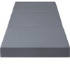 Olee Sleep Tri-Folding Memory Foam Topper, 4", Gray, Single size,