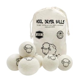 Fonyiunce 16 Stück Trocknerbälle, Trocknerbälle für Wäschetrockner, 100% Natural Sheep Trocknerbälle 3cm, Mit Aufbewahrungsbeutel, Trocknerbälle Wolle, flauschige Wäsche, Perfekt für Daunenjacken
