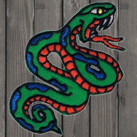 Paddys Patches Snake Embroidered Patch — Iron On