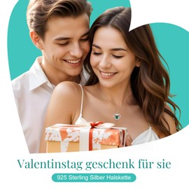 CDE Women's 925 Sterling Silver Forever Love Heart Birthstone Pendant Necklace Christmas Mother's Day Gift Wedding Anniversary Birthday Wife Girlfriend Mum, Sterling Silver, Zircon