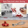 Cherry Corer Remover, Ergonomic Design Cherry Remover, Compact Durable Strong