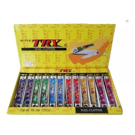 TRY Cortauñas Mediano De Figura Y Lima Try 12 Piezas