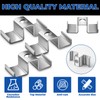 MorningRo 50 Pcs Grating Clip Saddle Clip Galvanized Carbon Steel