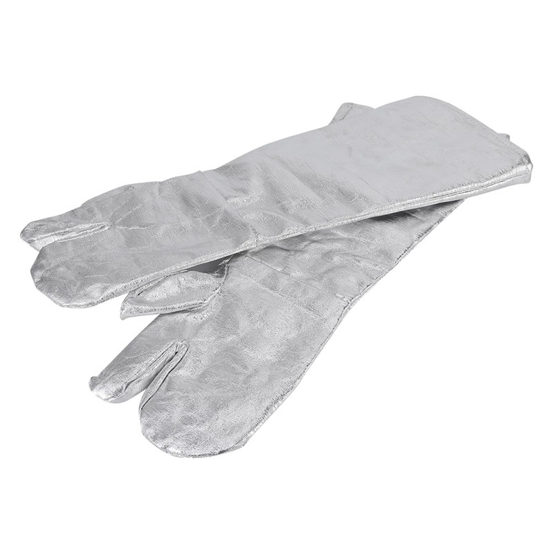 2Pcs ThreeFinger Thicken Cotton Welding Gloves 1000℃ Radiant Heat Fire