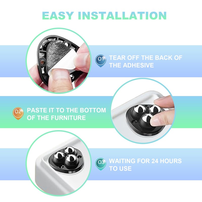 Appliance Casters - Furniture Sliders & Appliance Rollers for Kitchen,