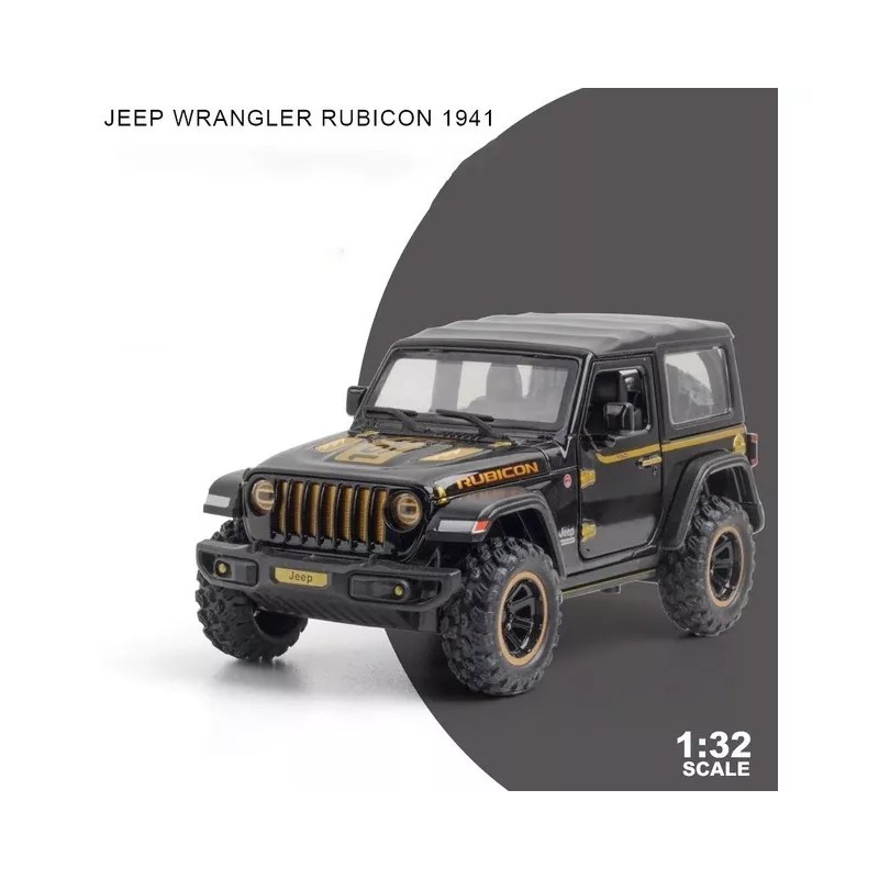 Jeep Rubicon A Escala Con Luces 1:32 Edición 1941 Wrangler