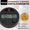 QUALITY IMPORTERS TRADING COMPANY HygroSet II Round Adjustable Digital Hygrometer
