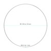 SENJEOK 20 Pack 12 Inch (30cm) Silver Floral Hoop, Metal