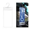 JUSTTOP Handicap Parking Placard Holder, 11.6"×5" Ultra Transparent PVC Disabled
