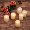 DRomance Velas votivas LED parpadeantes sin llama, control remoto y