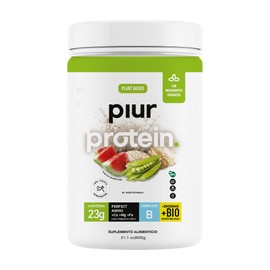 Piur Proteína Vegetal en Polvo de Semilla de Sandía, Chicharo & Arroz | 23.8g Proteína x Porción + Probióticos + Enzimas Digestivas | Vegana Sin Azuca