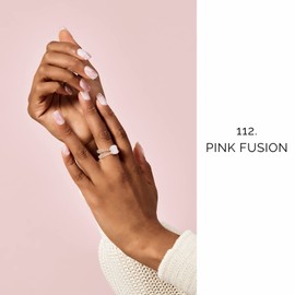 NAILOG Semi Cured Gel Nail Strips, Extra Long Nail Polish Strips (20 Pieces), Buy 3 Get 1 UV Lamp, Long Lasting Semi Cured Nail Stickers with Soft Glossy Gel Finish, Pink Fusion