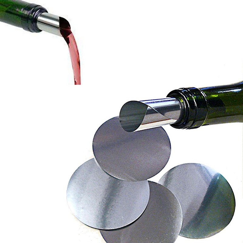 50 x Silver Wine Pourer Stop Wine Drop Pouring Disk