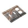 Old Country Western Cabin Barndoor 3-Gang 2-Toggle 1-Duplex Device Combination