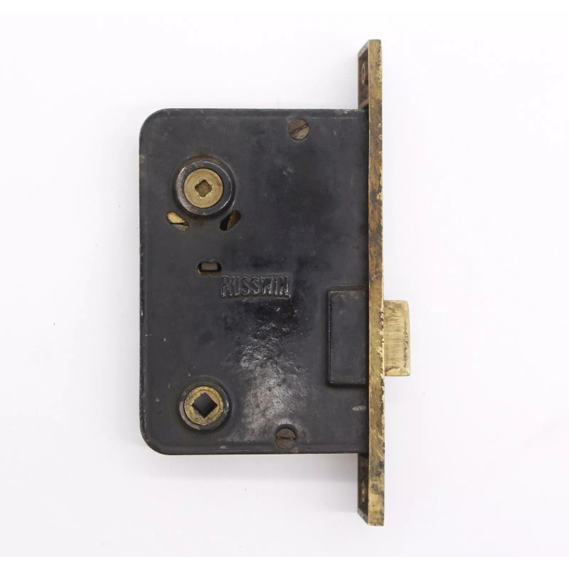 Antique Brass Russwin Left Cylinder Mortise Door Lock