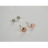 5mm Hammered Copper Dot Stud Earrings, Minimalist Studs, Copper Jewelry