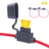 2-Pack Inline Fuse Holder, 14 AWG 20A In-Line Standard Blade