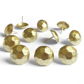 60PCS Big Size 1-Inch Upholstery Tacks Gold Vintage Design,Decorative Nails,Barn Door,Farmhouse Shutters Pins(25mm Gold Turtle)