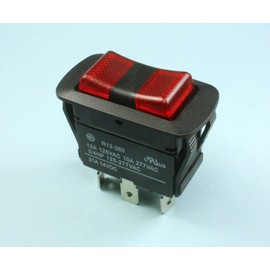 (YD #5) SCI Illuminated Rocker Switch SPDT ON/Off/ON 12A/10A 125V/277VAC 21A 14v R13-260; Compatible with Carling