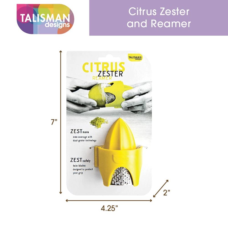 Talisman Designs Citrus Zester & Reamer | Orange Lemon &
