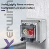 KERWINN Button Box With Red Emergency and Green Momentary Stop