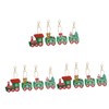 TEHAUX 12 Pcs Full Drill Pendant Christmas Stocking Stuffer Santa