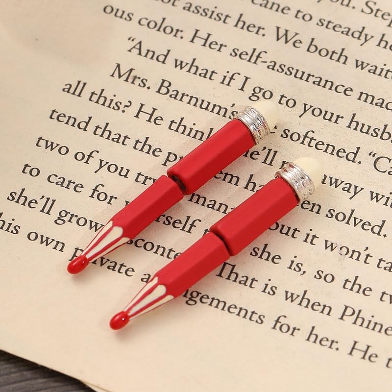 Ximimark 2 pairs Creative Blue Pencil Design Stud Earrings Ear