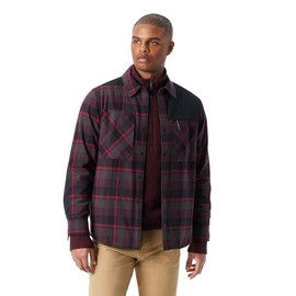 BASS OUTDOOR Men’s Heavy Weight Snap Front Shacket With Elbow Ripstop Reinforcement Standard