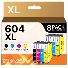 Coloran 604XL Cartridges Compatible with Epson Printer Cartridges 604 for Epson 604 604 XL for Epson XP 3200 Printer Cartridges XP 2205 XP 4200 XP 3205 XP 4205 XP 2200 WF 2930 WF 2950 WF 2953 WF 2910,