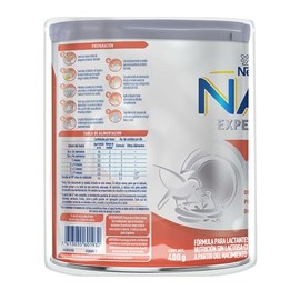 NAN Sin Lactosa Fórmula Para Lactantes, Con Hierro, Pack 2 Latas 400 g c/u