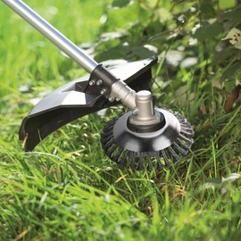 Amindz Weed Brush, Wild Herb Brush Use for Trimmer Garden, Wire Brush for Brush Cutter, Weed Brush for Grass Trimmer, for Brush Cutter Accessories, Effective Moss Removal, Weeds