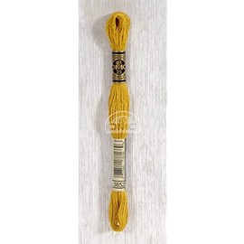 DMC Embroidery Floss, Cotton, 3852 Yellow, 8 m