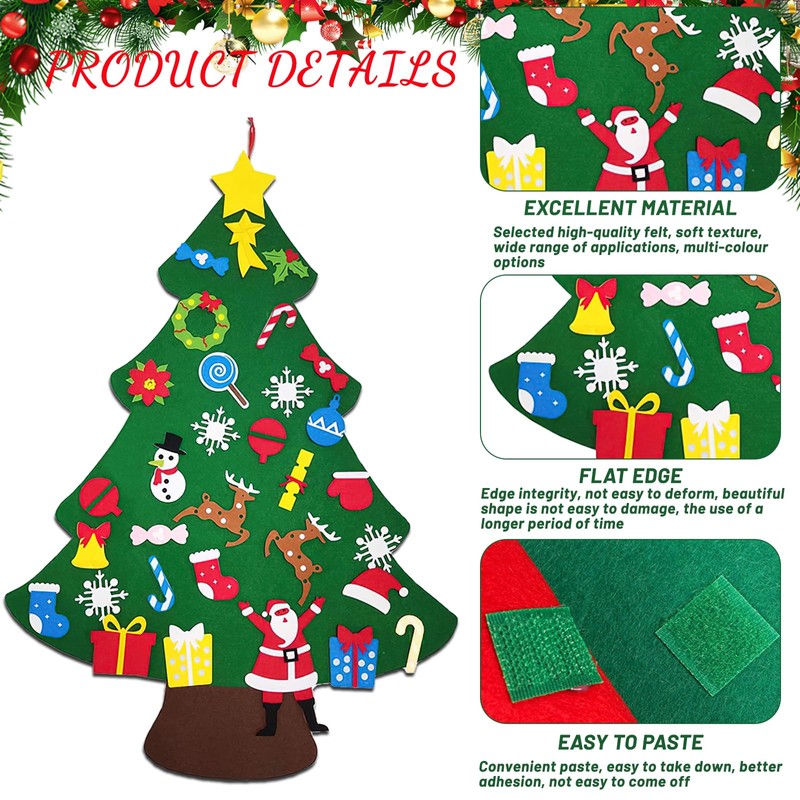 shallyong Felt Christmas Tree Children, Christmas Tree Felt Children with