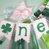 St. Patrick's Day One Highchair Banner - Shamrock 1st Birthday