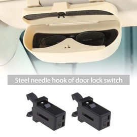 ECSiNG Touch Top Lid Bin Locking Lock Plastic Replacement Repair Replacement Black Compatible with Brabantia from 3 to 50 Litre Touch Lid Bin Car Sunglasses Holder Pack of 4