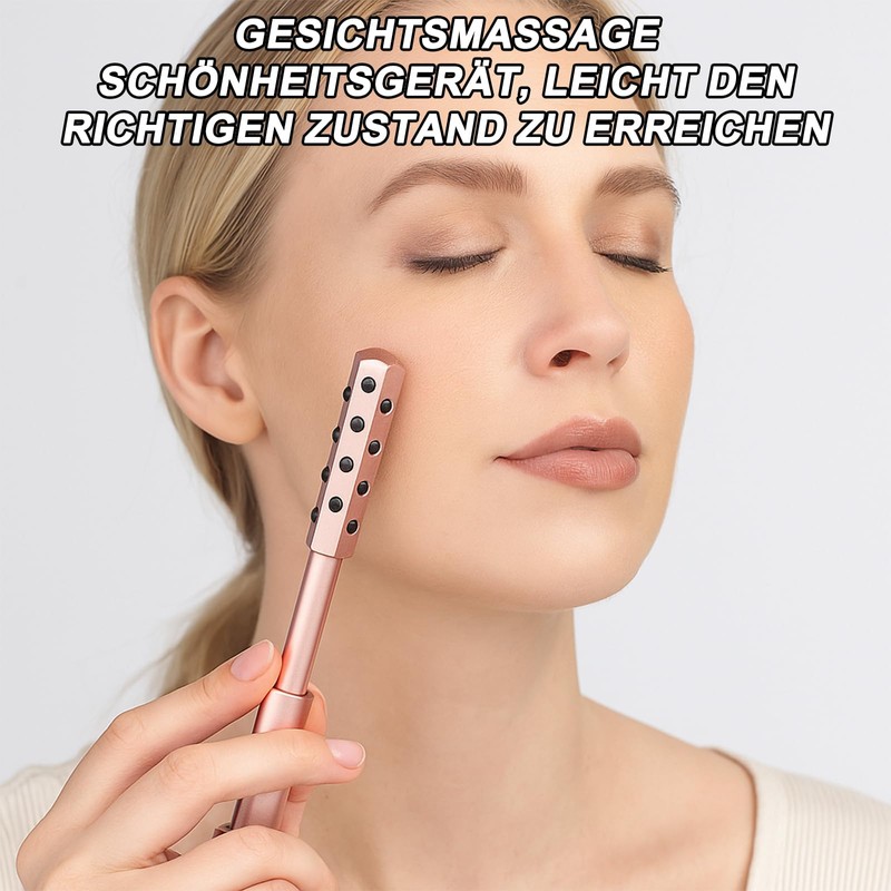 Gesichtsroller - Face, Lymphdrainage, Face Massager, Jade, Massagegerät, Face Roller,
